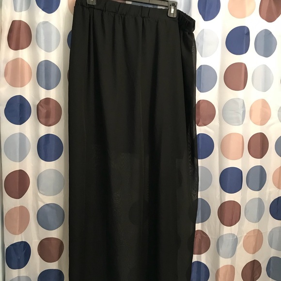 Sheer Chiffon Maxi Skirt - Picture 3 of 3